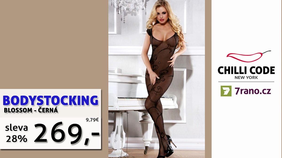 Aktuální akce - Síťovaný bodystockings Blossom se slevou 28%